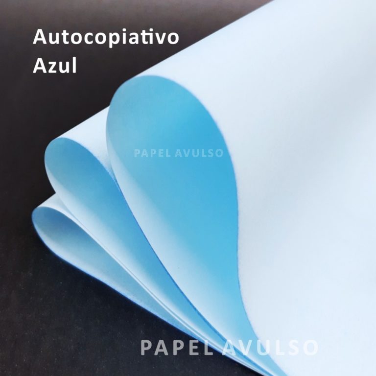 Papel Autocopiativo Cfb Azul Intermediária Papel Avulso Loja 5975