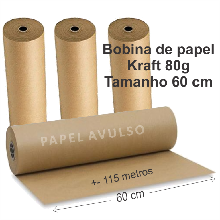 Kraft Em Bobina Papel Avulso Loja 3667